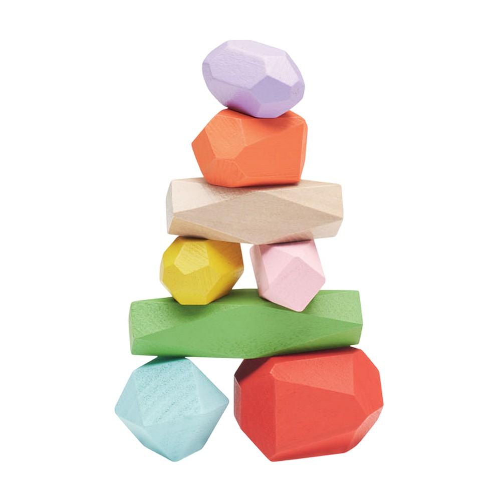 MidOcean Dolmen Wood Stacking Rocks (Pack of 8)