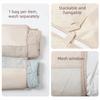 Mesh Hanging Clothes Organizer Visible Large Capacity Clothes Hanger Bag Space Saving with Hook Clothing Storage Bag Home