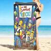 1Pc Simpsons Band Concert Beach Towel, Quick Dry, Multi-Use for Beach Pool Gym Yoga Home Travel, Christmas, Halloween, Xmas Gift S757