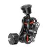 Double Ball Arm Camera Mount 1/4-inch Thread Aluminum Alloy Rotatable Ball Head LED Fill