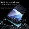 Für Samsung Galaxy Z Filp7 Flip6 Flip5 Flip4 Hülle Magsafe Sturzsicher Eingebauter Airbag Ecke Nicht vergilbendes Material Weiche Abdeckung