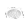 Flower Pot Tray Transparent Flower Pot Trays 5X Indoor and Outdoor Plant Saucer Pot Trays Plants Transparent Plant Tray