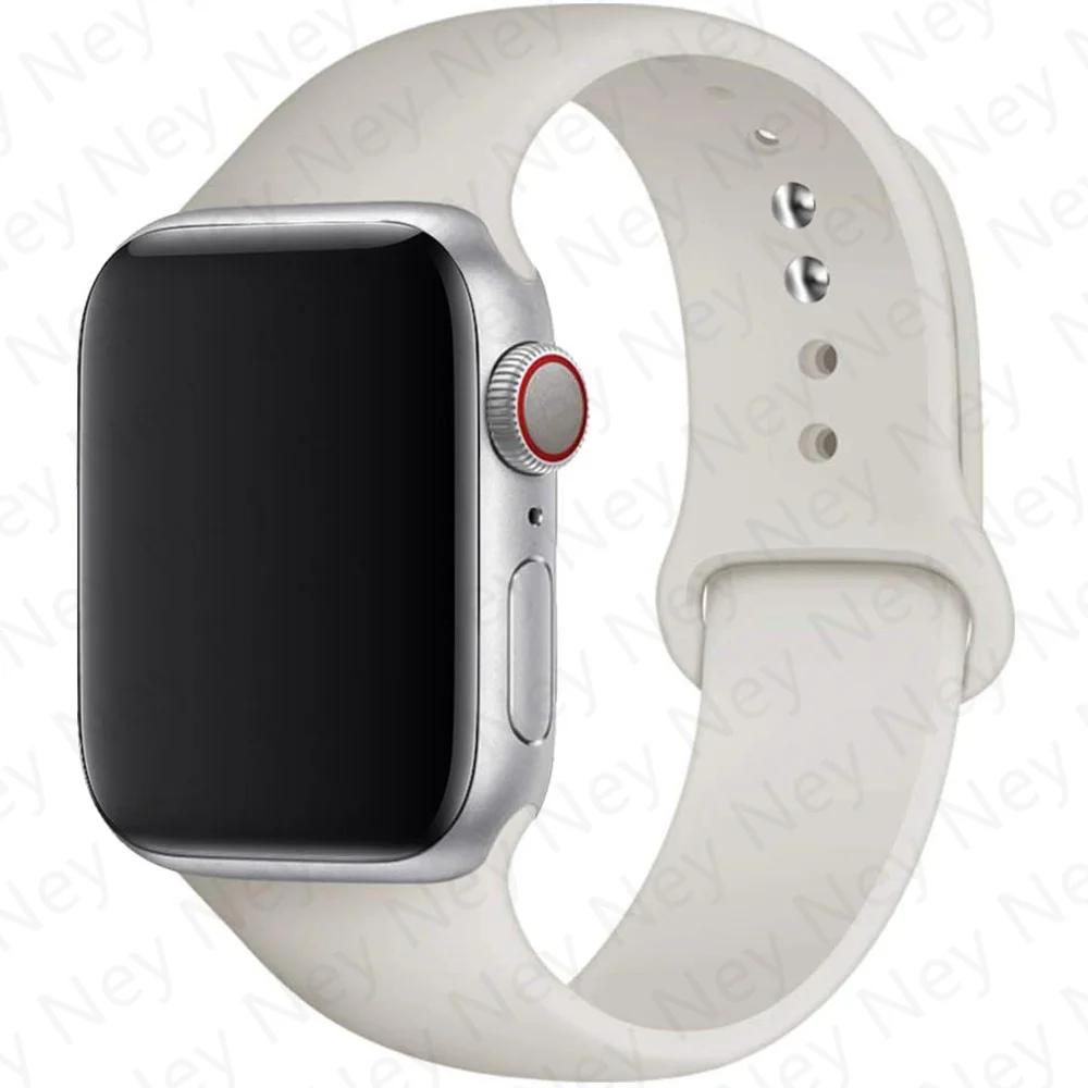 Silikonový řemínek pro Apple Watch 44mm 40mm 49mm 45mm 41mm 38mm 42mm Correa Belt Bracelet pro Apple Watch Series 9 8 7 6 5 3 SE Ultra 2