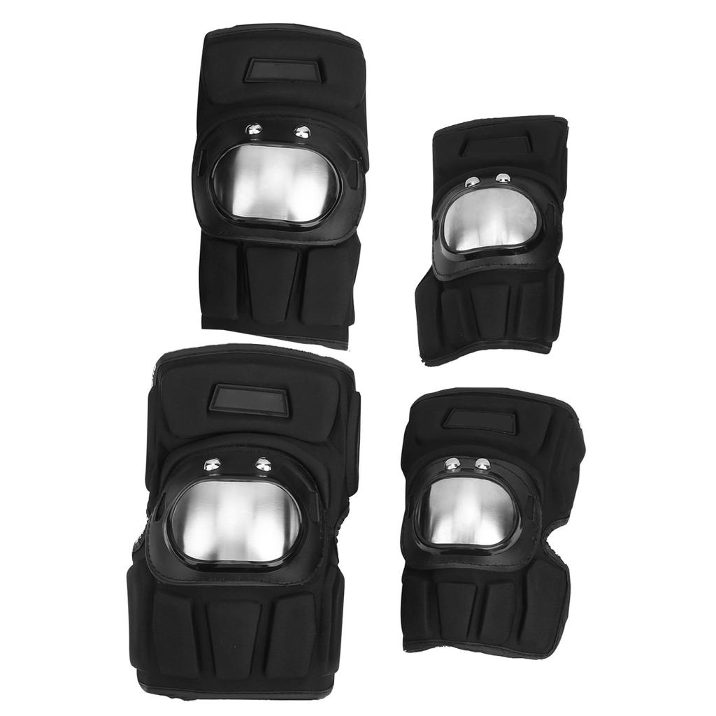 4Pcs Motorcycle Knee Elbow Guard Kit Protective Pads Outdoor Riding Support Brace Gear4Pcs Protection Gear