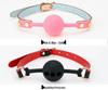 Men's Small Silicone Cowhide-Style Gag Ball with Breathable Hole for Deep Throat Comfort