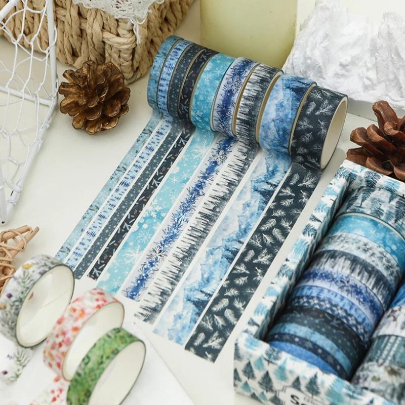 Four Seasons Washi Tapes 18 Rolls Washi Tape Cinta Adhesiva Decorativa Plants Diary Decoration Scrapbooking Supplies Washitape