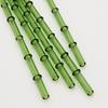 5/10Pcs Reusable Glass Straw with Brush Green Bamboo-shaped Straws Set Suitable for Milkshakes Juices Coffee Bar Accessories