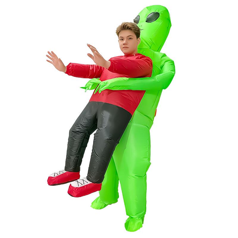 Halloween Inflatable Alien Ghost Costume: Funny Cartoon Mascot Prop