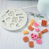 12 Cavities Silicone Cookie Molds for Making Cookie Candy Dessert Chocolate Molds Cake Molds Fondant Molds Baking Tool