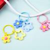 Kleine farbige Blumen Schlüsselanhänger Anhänger Pinkycolor Tasche Anhänger für Frauen Ins Stil Kette