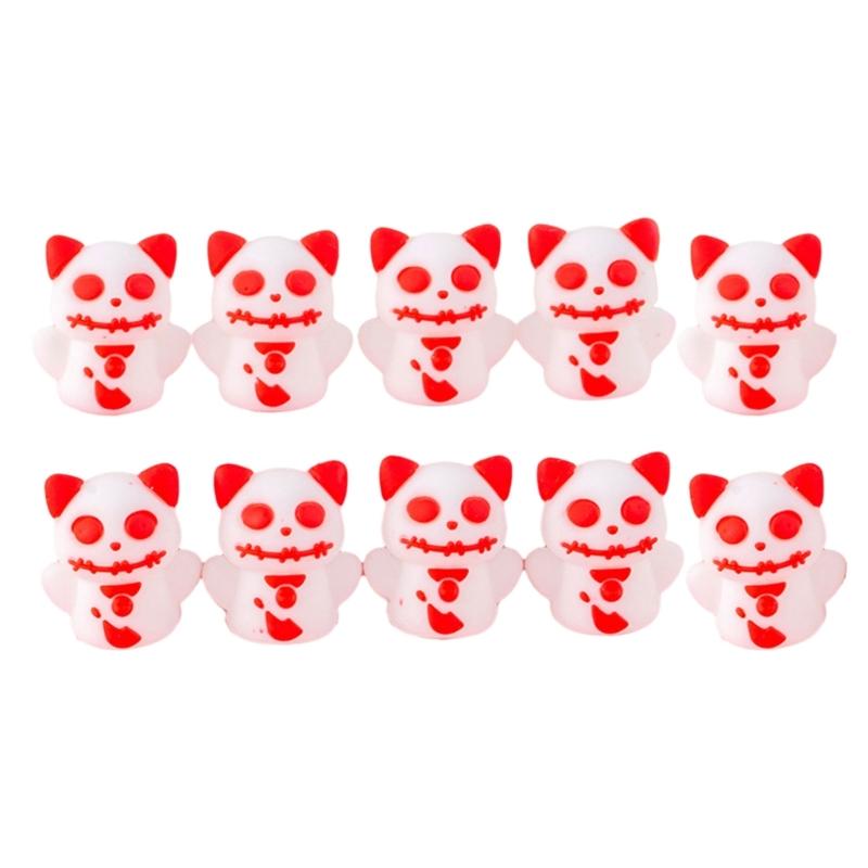 10Pcs Christmas Halloween Pencils Tip Caps Silicone Pencil Protectors for Children Students Adult and Professional