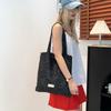 Casual Canvas Bag Korean Lazy Style Underarm Bag 2025 New Flower Shoulder Tote Bag Large Capacity Cloth Bag