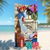 Customizable personalized beach towels Paddington Bear themed designs.Suitable for the beach, yoga, sports;ideal as beach accessories