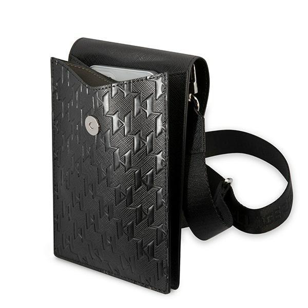 Karl Lagerfeld Torebka Klwbsamsmkczarny/Black Monogram Plate