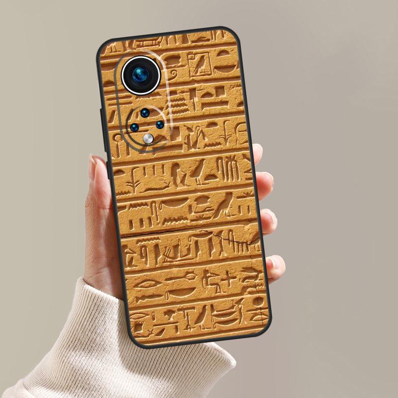 

Чехол с египетскими иероглифами для Honor Magic 5 6 7 8 Pro 200 400 Lite 50 70 90 Win RT X8c X8b X9a X9b X9c X9d Honor 200 Lite