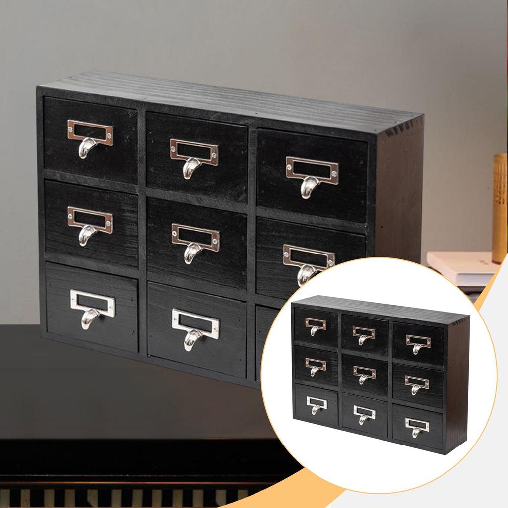 Desktop Storage Cabinet Organizer Space Saving Wood Bin Hallway Decorative Boxes NightStand Nursery