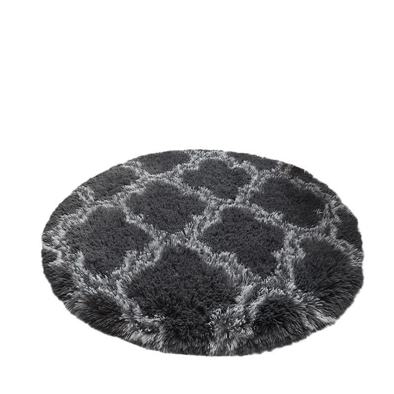 Silk Hair Carpet I Living Room Dirty Resistant Easy Care Coffee Table Mat Home Bedroom Round Non-Slip Rugs