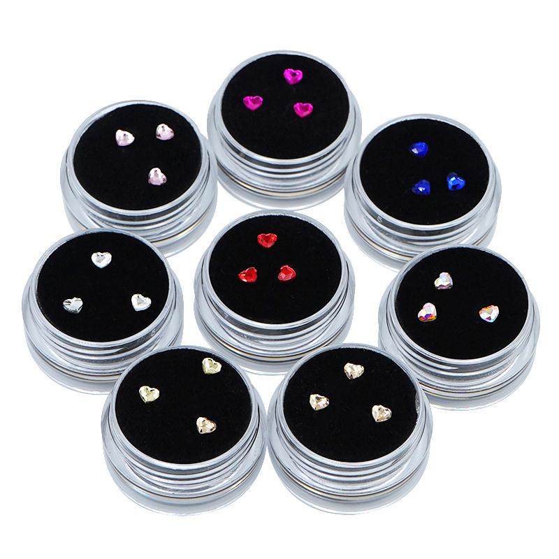 1Box Diamond Bur Dental Material Teeth Whitening Studs Denture Acrylic Teeth Crystal Ornament Oral Hygiene Tooth Decoration
