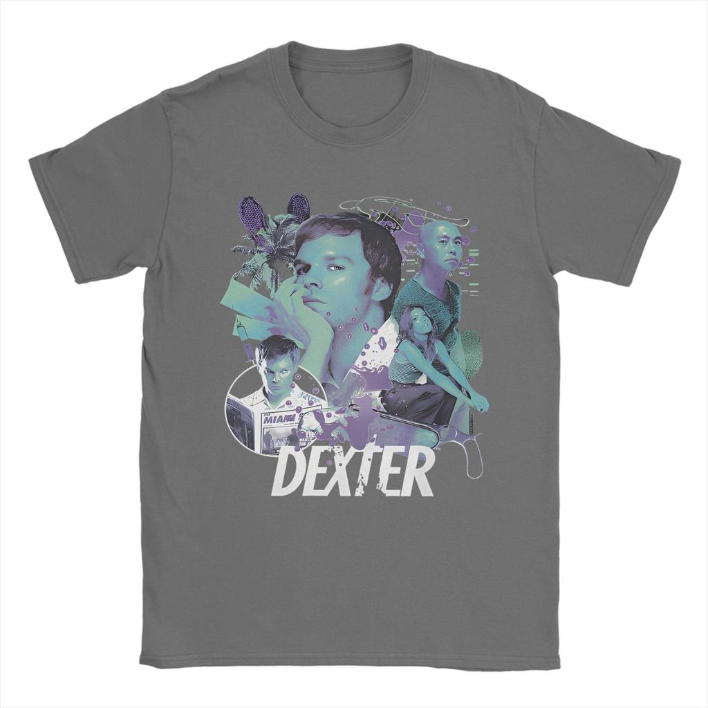 Dexter Morgan Movie Cotton TShirt For Male Summer Crime TV Drama  Retro T Shirts O Neck Tee Shirt Plus Size Hot Sale Clothes