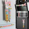 Fridge Handle Covers 3-Pieces Easter Bunny Design Appliance Pull Protector Colorful Refrigerator Door Handle Covers