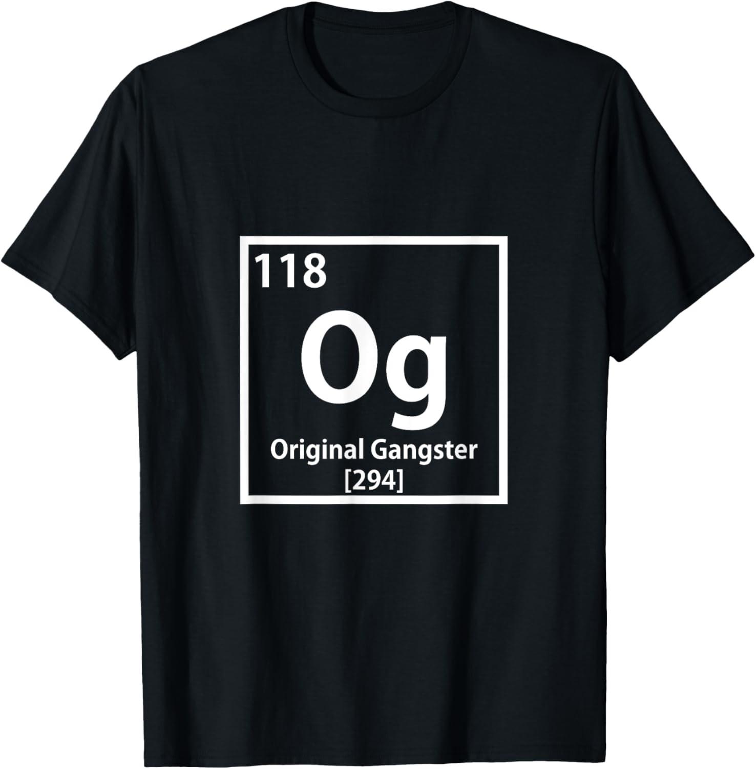 Periodic Table Original Gangster Novelty T-Shirt S разноцветный