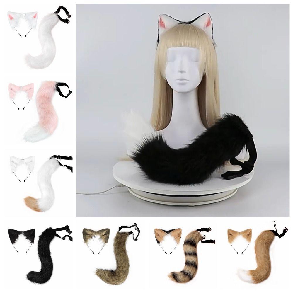 1 Set Plüsch Halloween Tier Cosplay Requisiten Katzenohr Tier Cosplay Requisiten Kinder