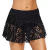 Jupe de Maillot de Bain en Dentelle Crochetée Européenne pour Femme - Maillot de Bain Anti-Exposition Taille Haute