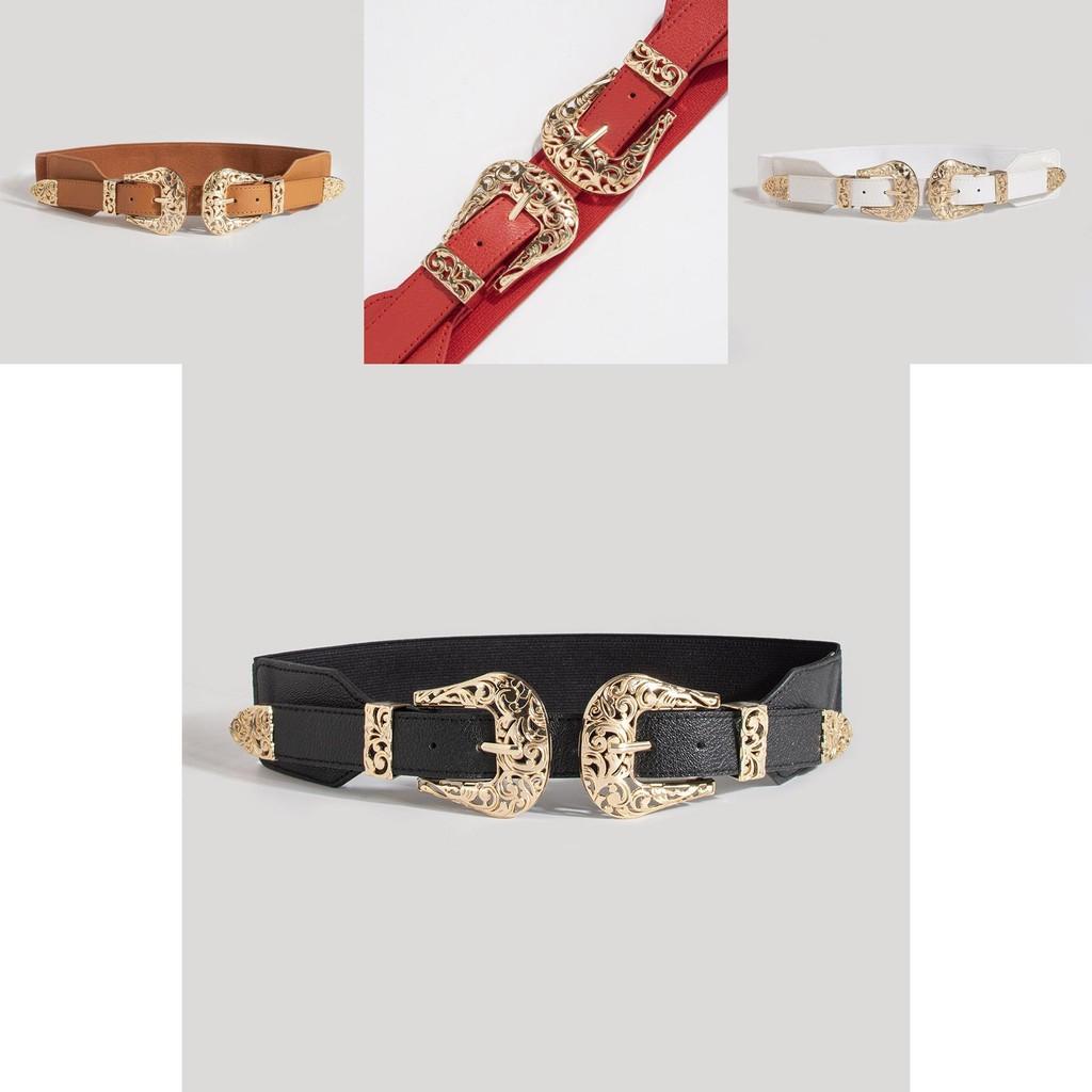 Denim Waist Belt With Metal Buckle Adjustable Buckle For Women Fashion Accessories