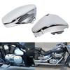 For Suzuki Boulevard Voluisa C50 VL400 VL800 2005-2017 Motorcycle Battery Side Covers Fairing Guard Protector Chrome Motocross