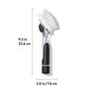 OXO Dish Brush for and 12361700 One-Push Brush, Non-Scratch, Detergent-Holding Dishes, Pots, Pans,