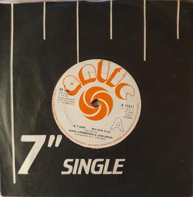7inch Record JANE BIRKIN & SERGE GAINSBOURG - Je T'aime ... Moi Non Plus K11511 Antic UK Pop Used