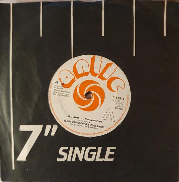 

7inch Record JANE BIRKIN & SERGE GAINSBOURG - Je T aime ... Moi Non Plus K11511 Antic UK Pop Used