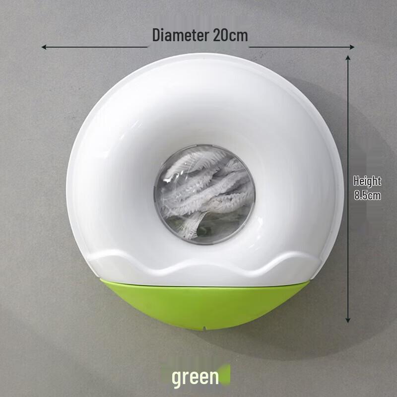 Wutuo Wall-Mounted Food Wrap Dispenser & Shower Cap Holder