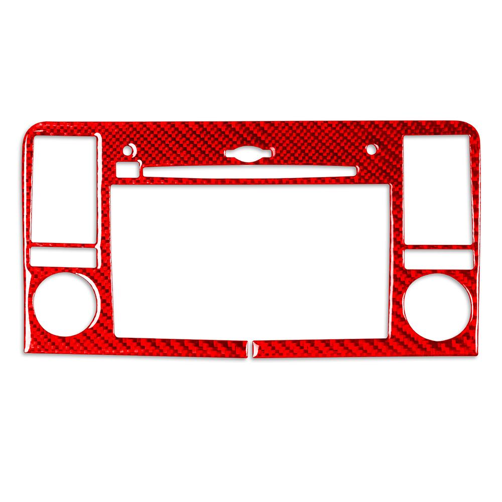 For Benz M-class W164 2005-2011 Real Carbon Fiber Radio Navigation Panel Trim Cover Car Interiors Accessories Decoration Sticker