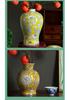 Retro Chinese Ceramic Vase for Living Room and Entryway Decor