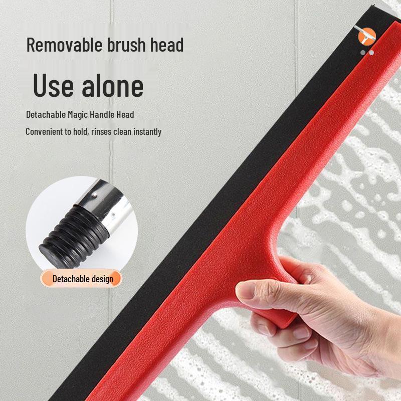 

Water Sweeper: Tile & Floor Wiper Mop for Bathrooms and Hotels 45cm EVA, Head Only красный