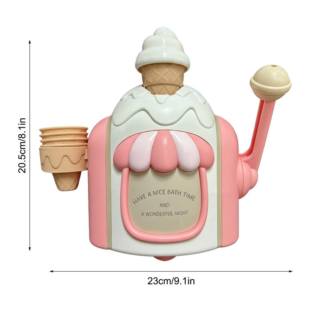 Bath Bubble Maker Ice Cream Bath Toy Child Bathroom Bath Toys Ice Cream Bubble Machine Bubble Foam Play Machine Kids shower Toy