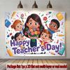 2D Teacher's Day Backdrop for Classroom and School Celebration Party