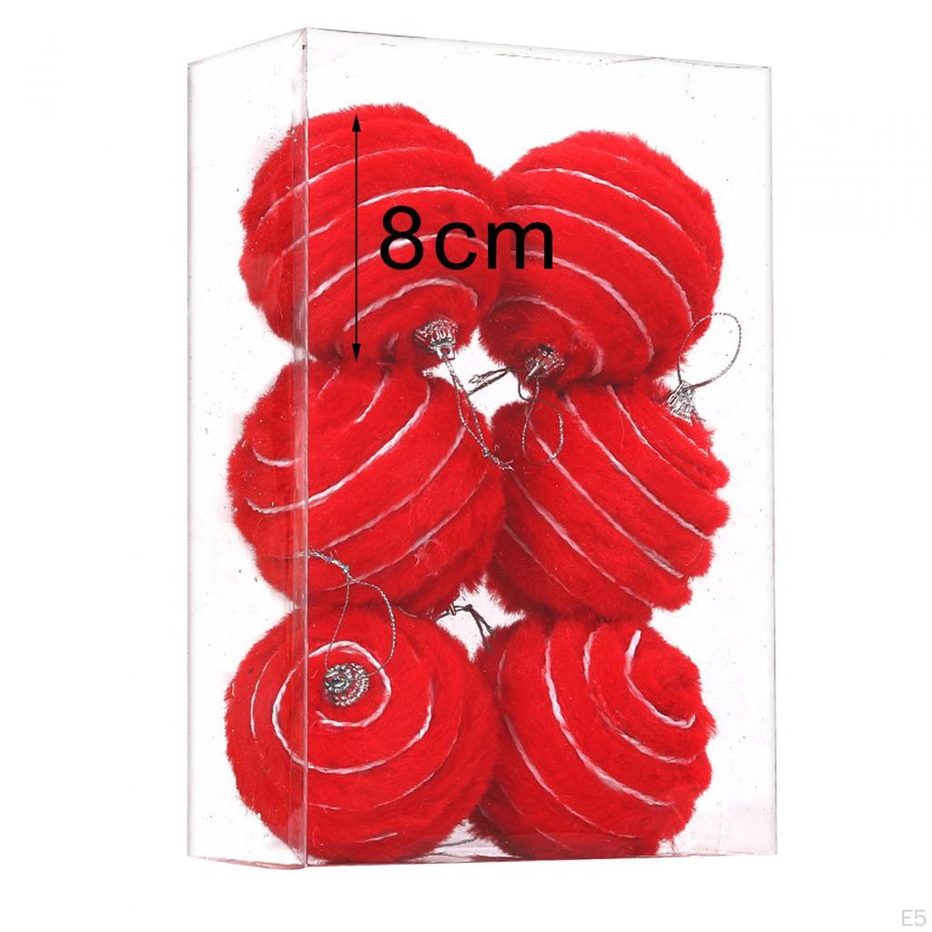 6 X Weihnachtskugeln, Dekorationen, Dekoration, Hängeornament, Dekorativ