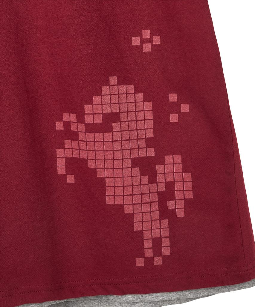 Dandel Dd Layered Pixel Horse Tee (Red)