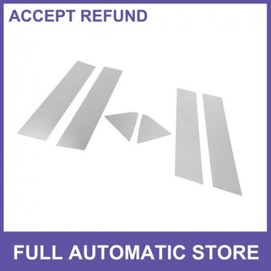 Door Pillar Window Trim SIX  for Dodge Charger 06-10 Silver Tone