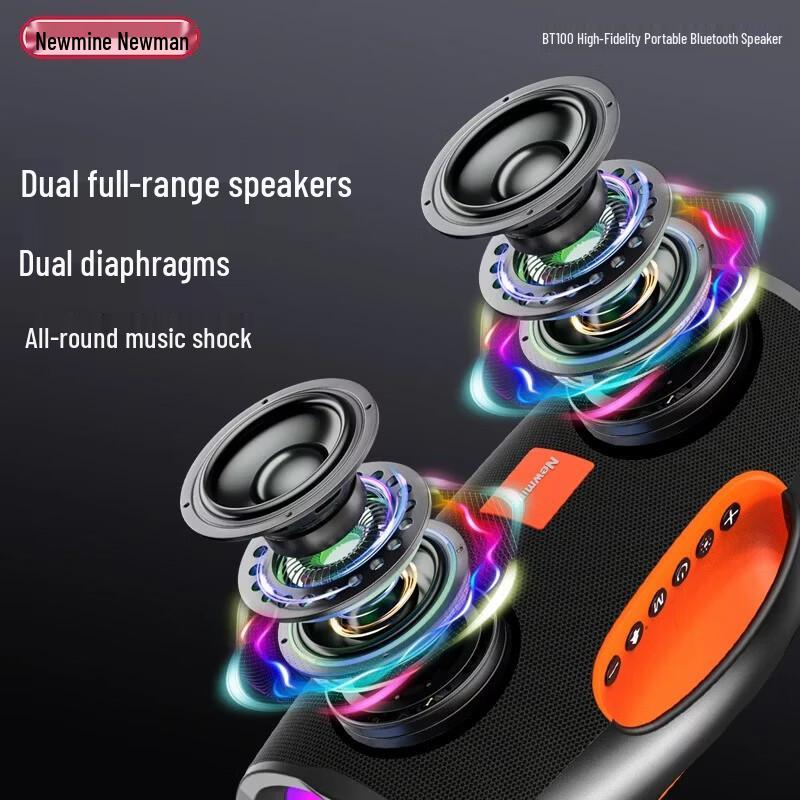 Newmine BT100 Portable Bluetooth Speaker CN plug (adapter included)