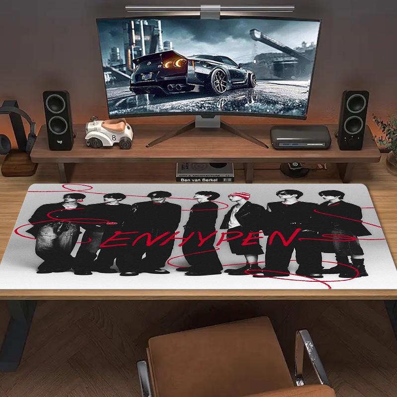 ENHYPEN Color Mouse Pad Large Gaming Table Cushion Non-slip Laptop Tablet Big Mousepad XXL Mat Mini PC Playmat With Lock edge