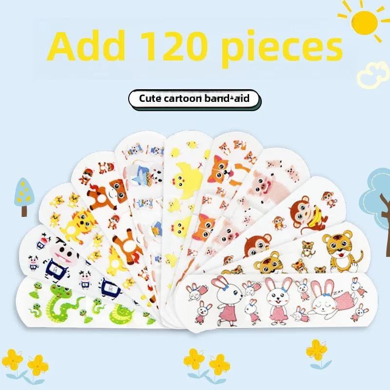 120 Pcs/box Cartoon Band-aid Cute Mini Children Breathable Transparent Waterproof Bandage Medical Ok Bandages Hemostatic Patch