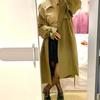 Women Sexy Cross Wrap V Neck Tie Front Lantern Sleeve Blouse European Retro High Waist Short Lapel Shirt Daily Slim Crop Tops