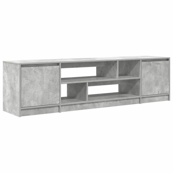 VidaXL Mobilier TV gri beton 188,5x41x50 cm lemn prelucrat, suport TV, mobilier TV, mobilier multimedia, banc TV, mobilier 3328420