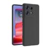 For Moto Edge 50 Pro Case Black Matte Soft TPU Back Phone Cover for Motorola Moto Edge 50 Pro Cases Camera Protection Shells