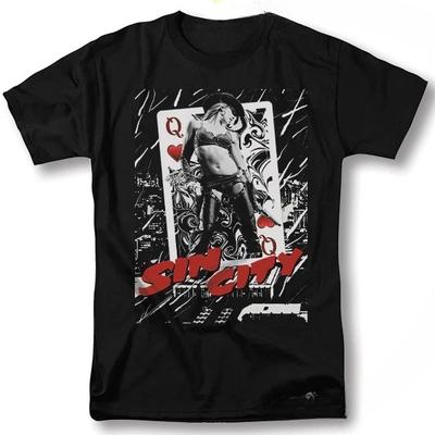 Koszulka Sin City Klasyczny Film Jessica Alba Bruce Willis Vintage Graficzny T-shirt