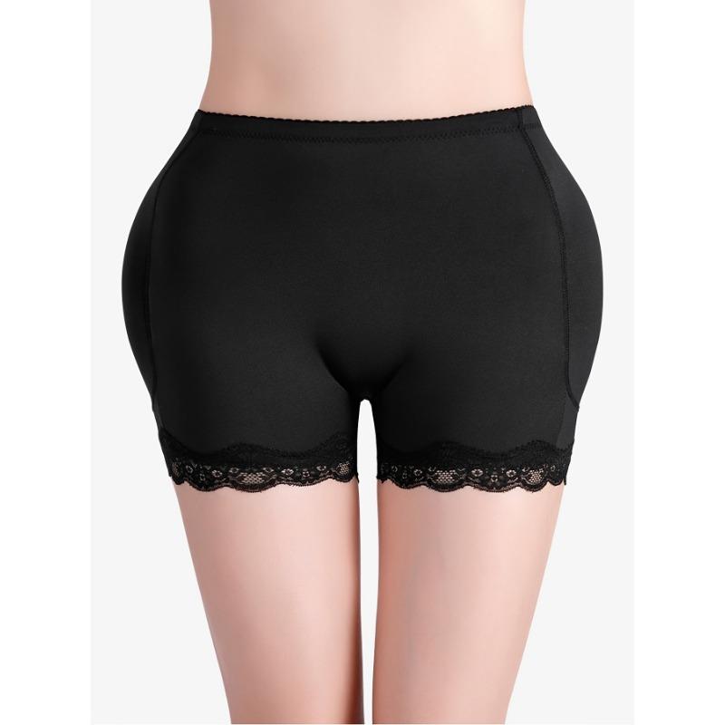 Full gren Höjning av höfter Mellanhög midja Spetskant Stöddel för skinkor Korsett Kroppsformande Boxershorts
