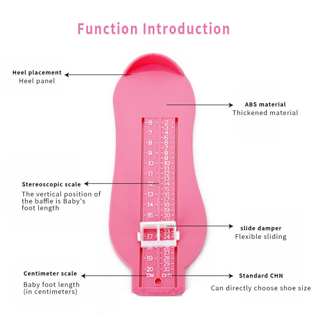 Zařízení pro měření délky chodidla pro domácnost dětí